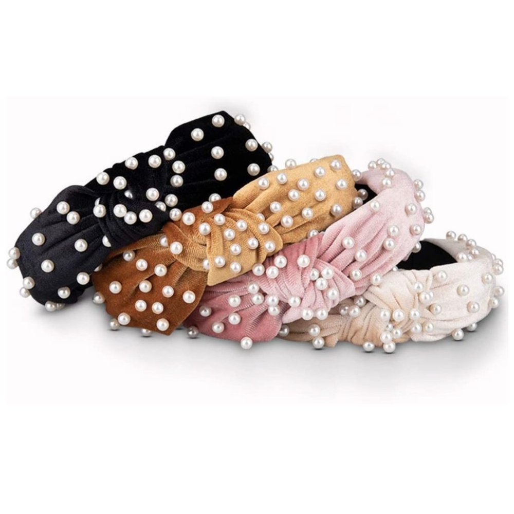 New Pack of 4 Pearl Headbands